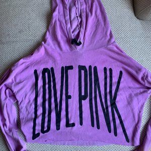 Pink LOVE Crop Sweater